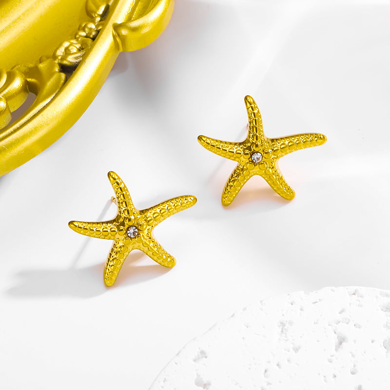 Star Pendant Necklace And Earring