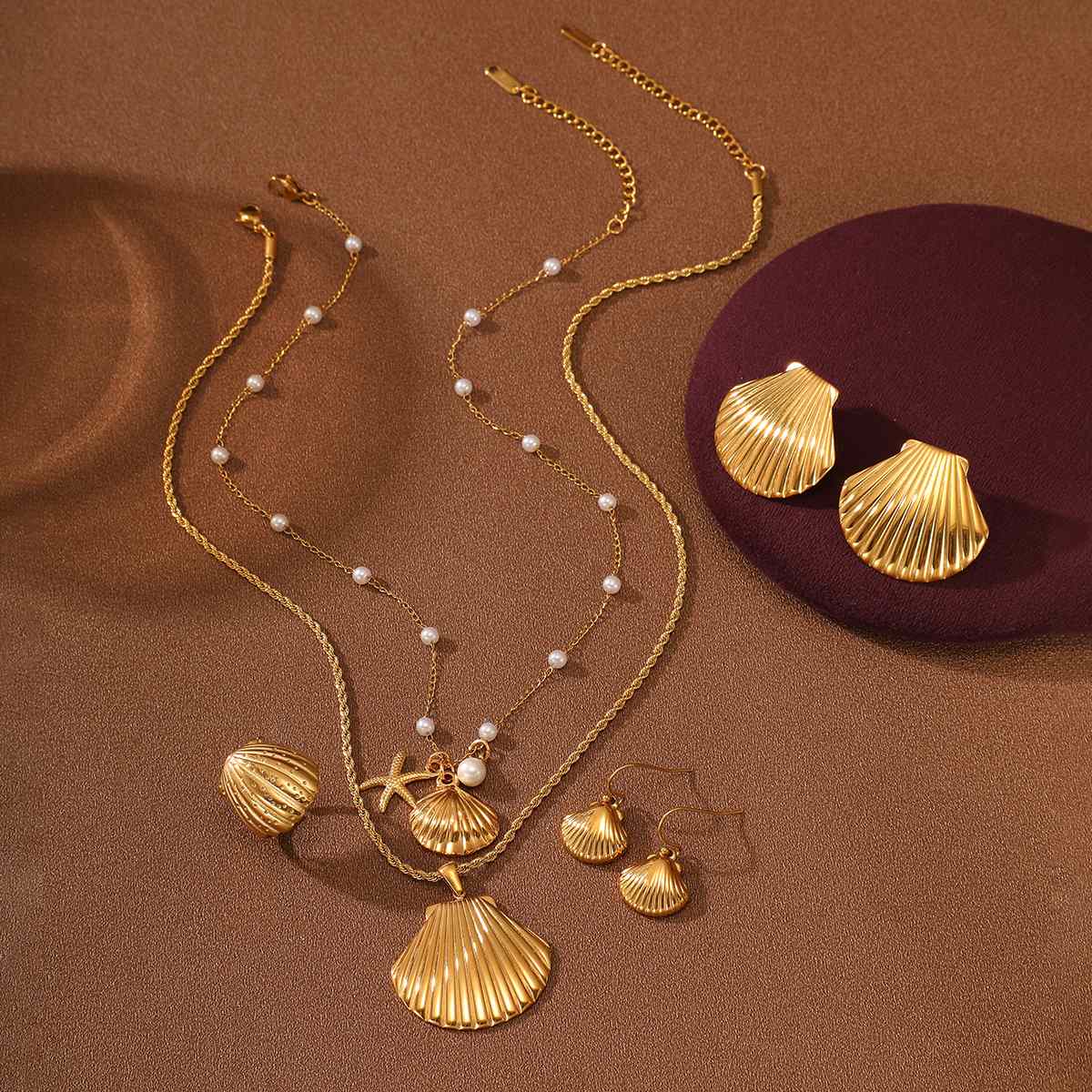 Starfish Scallop Shell Set