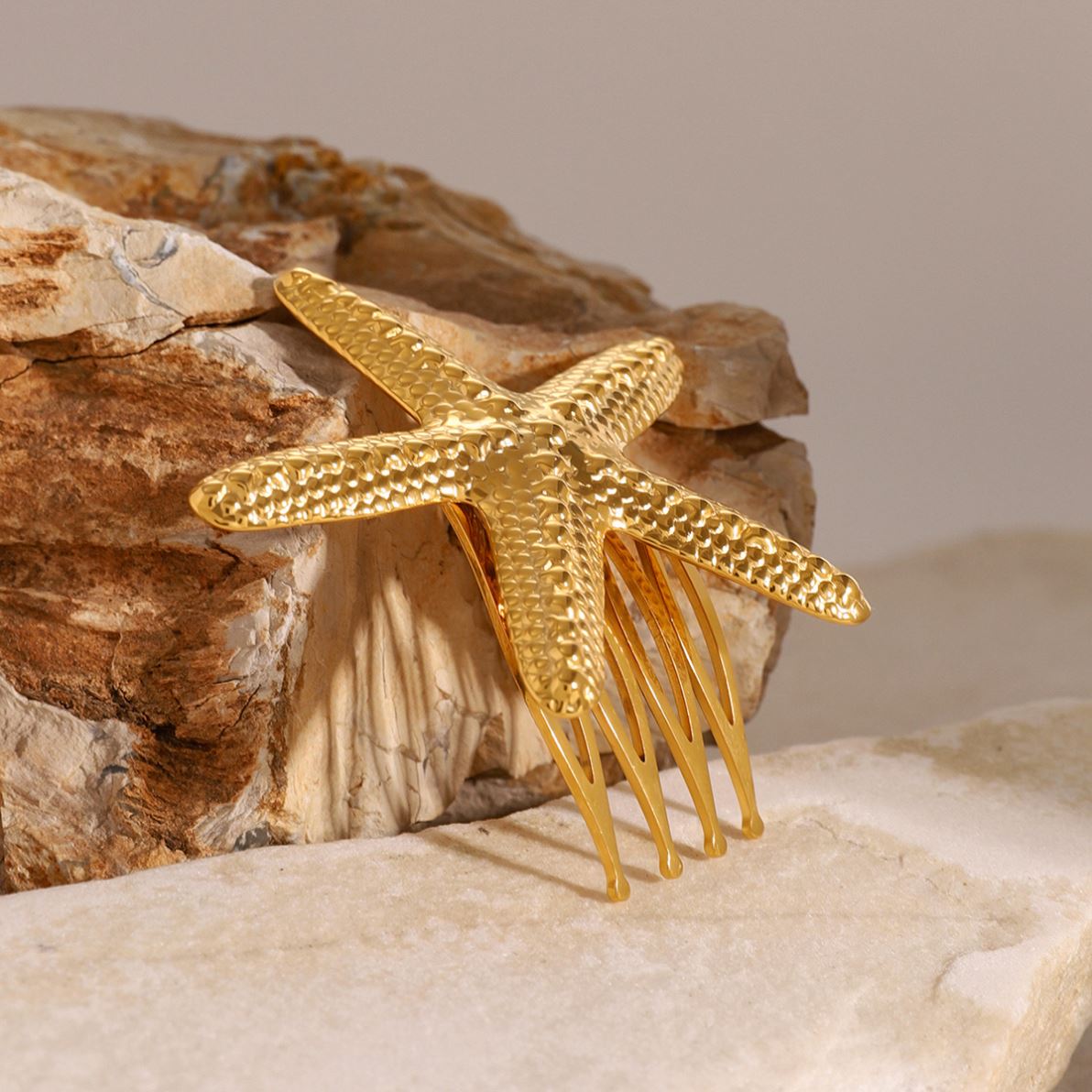 Big Star Bump Texture Hair Fork Hair Clip