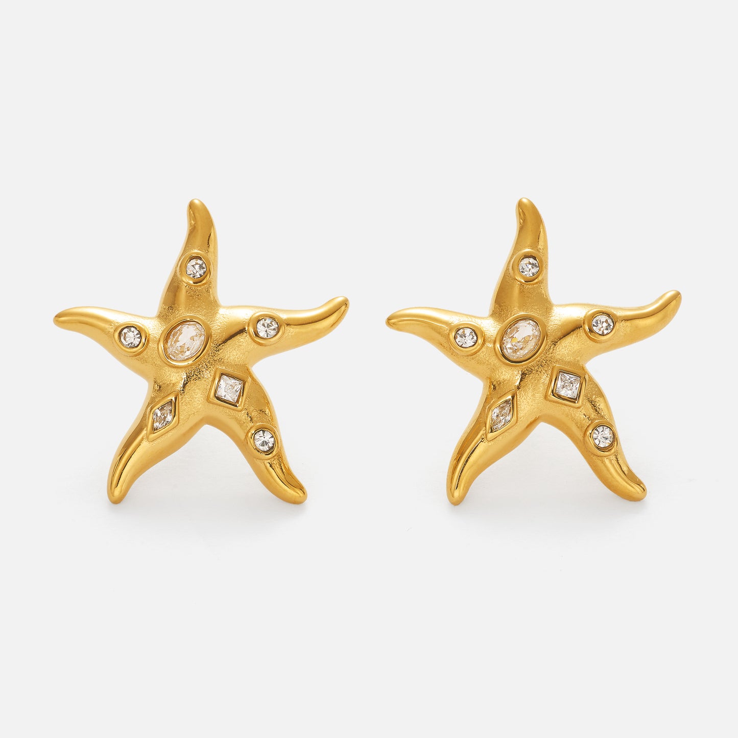 Star Pendant Necklace And Earring