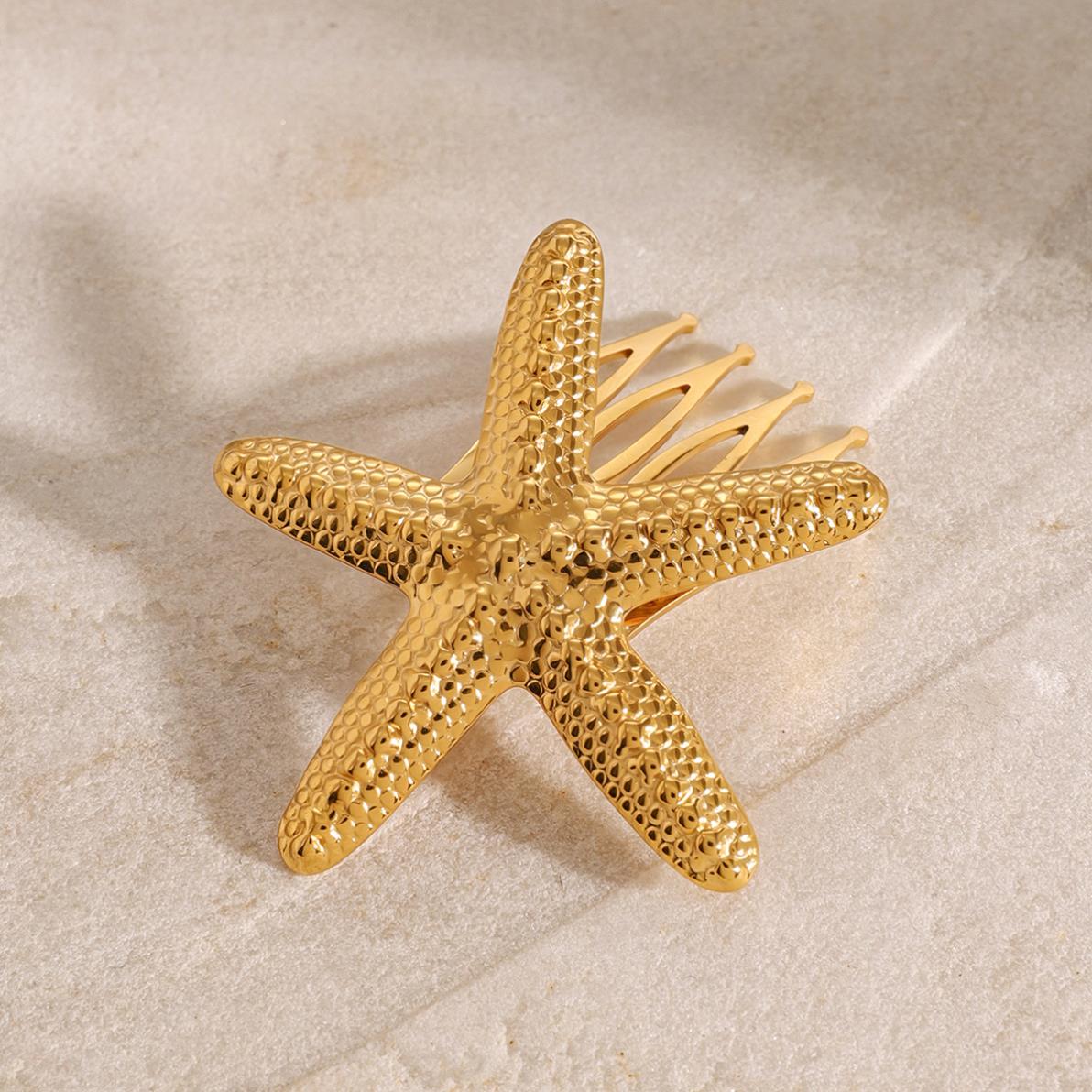 Big Star Bump Texture Hair Fork Hair Clip