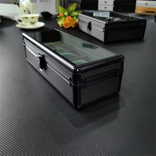 Premium 5-Slot Watch Storage Box – Available in Blue & Green