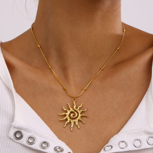 Spiral Sun Necklace