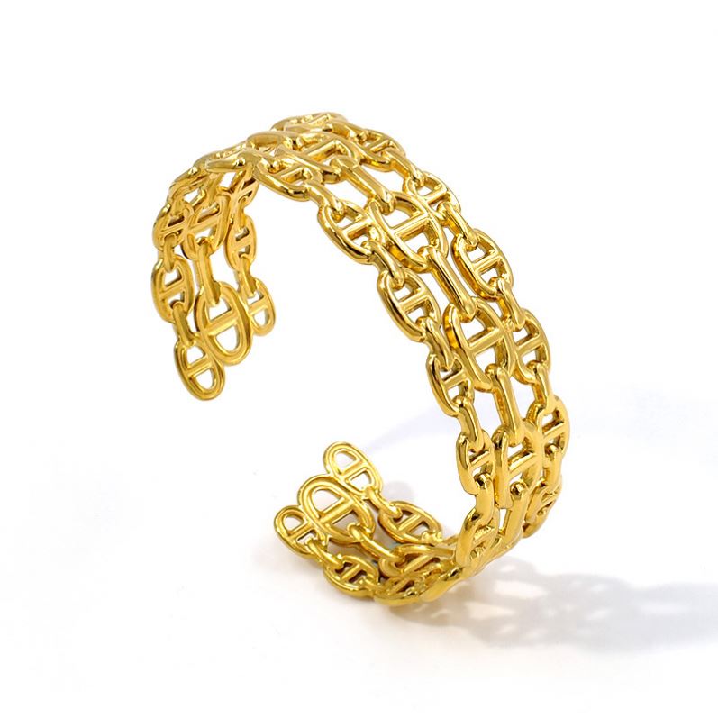 Stainless Steel Bangle & Ring