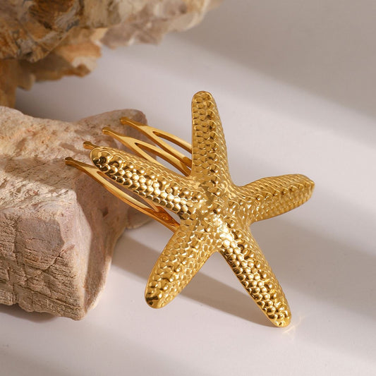 Big Star Bump Texture Hair Fork Hair Clip