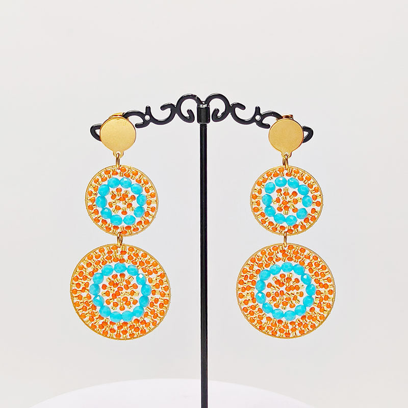 Round Orange Turquoise