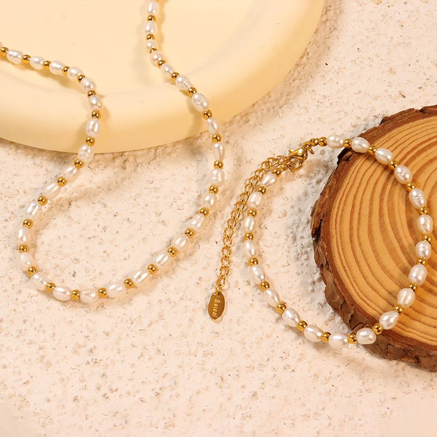 Fresh Water Oval Pearl Set