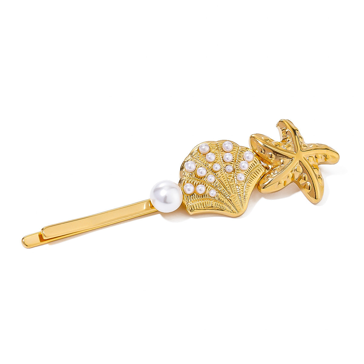 Pearl Shell Star Hair Clip