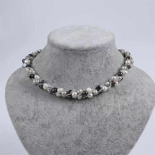 Freshwater Pearl Magnetic Choker Necklace